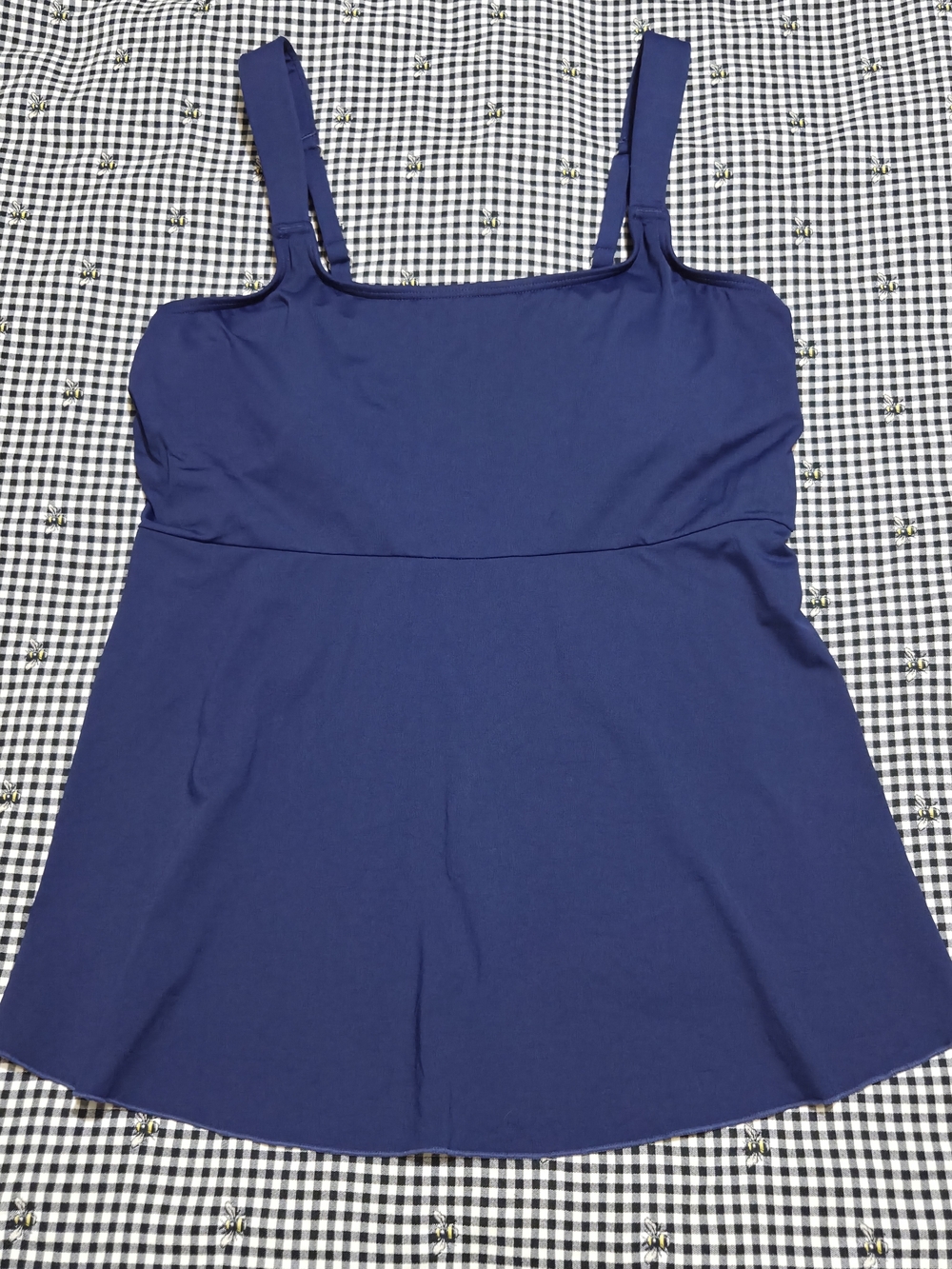 Lands' End Flutter Tankini - Deep Sea Navy